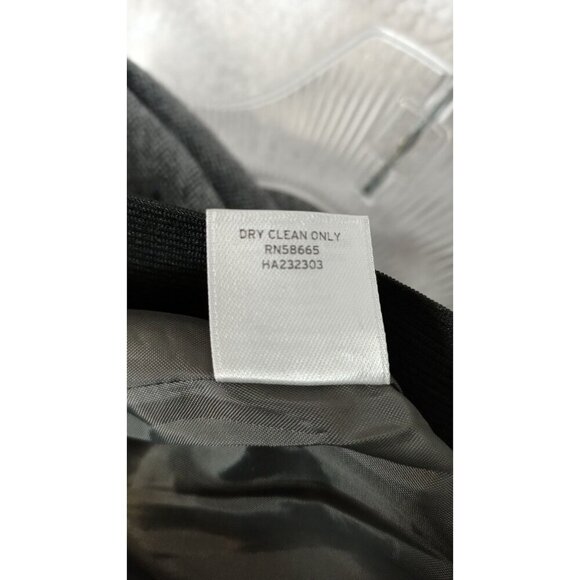 Halogen Women's Gray Wool Blend Tweed Pencil Knee Length Lined Skirt Size 0 Zip - Picture 2 of 16